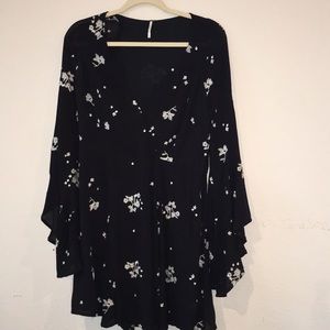 Black Floral Free People Dress